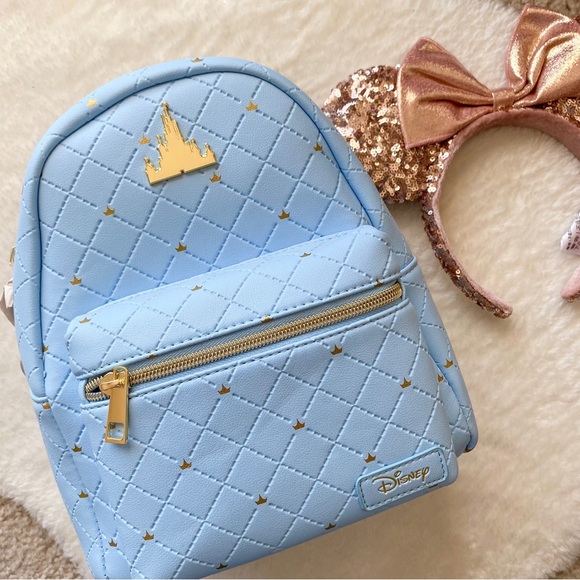 Loungefly Handbags - Loungefly Disney Castle Blue Mini Backpack ✨